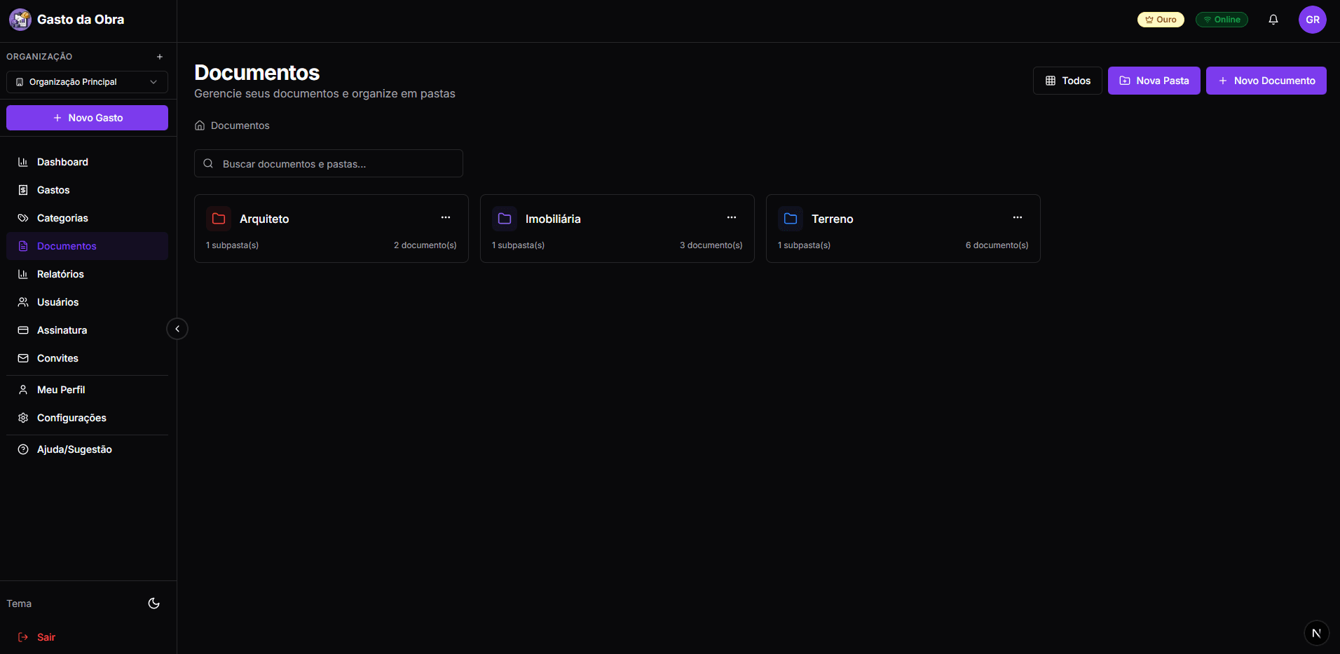 Gestão de Documentos - Armazenamento seguro na nuvem